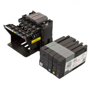 HP originální printhead replacement kit CR324A, CR322A, CR323A, CM751-60126, obsahuje inkousty, sada pro výměnu tiskové hlavy