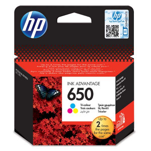 HP originální ink CZ102AE, HP 650, color, 200str.