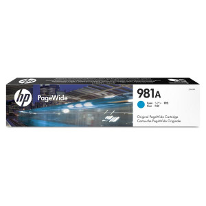 HP originální ink J3M68A, HP 981A, cyan, 6000str., 70ml