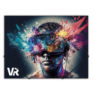 Desky s gumičkou "VR", A4, 15 mm, PP, PANTA PLAST