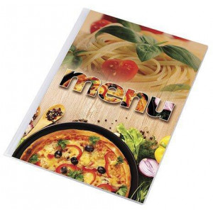 Desky na jídelní lístek "Pizza", motiv pizza-těstoviny, A4, PANTA PLAST