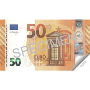 Poznámkový blok "50 Euro", 70 listů, 104 x 57 mm, PANTA PLAST 0423-0054-99