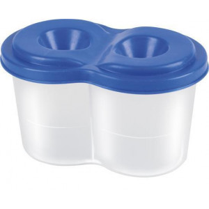 Kelímek dvojitý na štětce s víčkem, PANTA PLAST 0439-0002-99