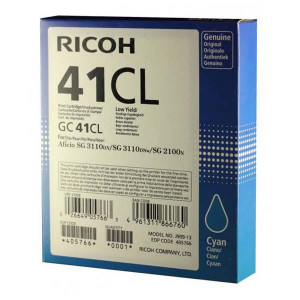 Ricoh originální gelová náplň 405766, GC41C, cyan, 600str.