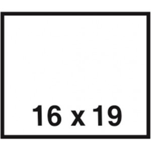 Cenové etikety, bílá, 16 x 19 mm