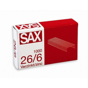 Drátky do sešívaček, 26/6, zinkové, SAX