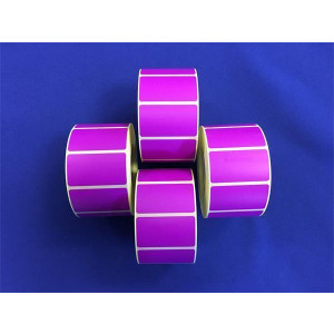 Label, thermo, 25×45 mm, 1000 label/roll, purple