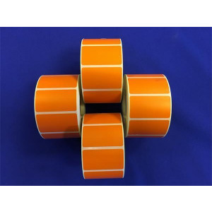 Label, thermo, 25×45 mm, 1000 label/roll, orange