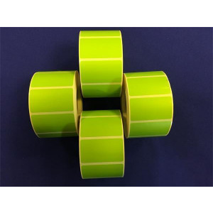 Label, thermo, 25×45 mm, 1000 label/roll, green