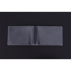 Pouzdro na průkazy, transparentní, 6 listů, 90 x 60 mm, PVC