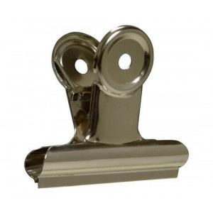 Klip na dokumenty, stříbrná, 63 mm, kov, 6 ks/balení, HGA0126