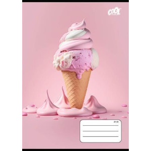 Sešit "Sweet pink", 21-32, mix motivů, A5, linkovaný, 32 listů, 4-8. třída, COOL BY VICTORIA