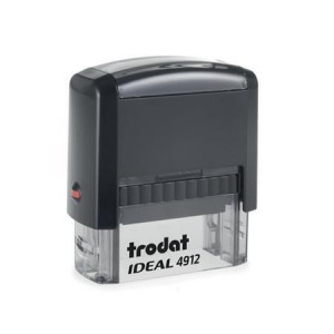 Razítko "Ideal 4912", černá, černý polštářek, TRODAT P2IDEAL4912