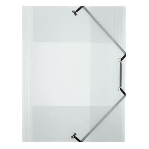 Desky s gumičkou "Propyglass", transparentní, PP, 15 mm, A4, VIQUEL