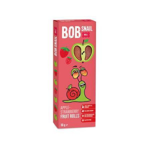Ovocné rolky, jablko-jahoda, 30 g, BOB SNAIL BS-2031