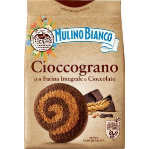 Sušenky "Cioccograno", s čokoládou a kakaem, celozrnné, 330 g, MULINO BIANCO 099