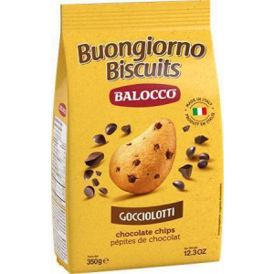 Sušenky "Gioccolotti“, s kousky čokolády, 350 g, BALOCCO 237526