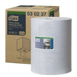Utěrky, vhodné pro čištění rozpouštědel, v roli, TORK "Premium Multipurpose Cloth 530", modré