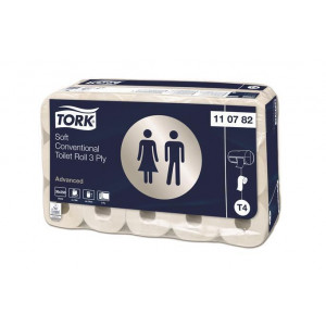 Toaletní papír "Soft", 3-vrstvý, T4 systém, 30 m, TORK