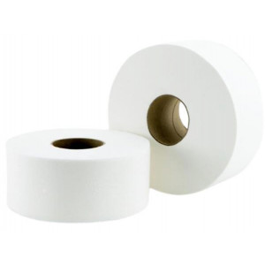Toaletní papír, sněhově bílá, 2-vrstvý, 100 m, průměr 19 cm, 12 rolí, 96329
