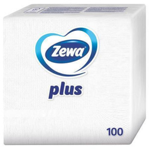 Ubrousky, 100 ks, ZEWA, bílé