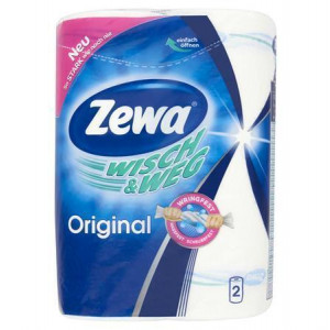 Kuchyňské utěrky, 2 vrstvy, 2 ks, ZEWA "Wisch&Weg Klassik"