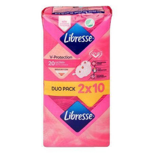Hygienické vložky, ultra normal, s křidélky, 2x 10 ks, LIBRESSE 5686