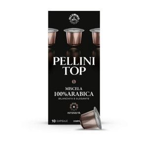 Kávové kapsle "Top Miscela 100 % Arabica", kompatibilní s Nespresso, 10 ks, PELLINI 329850191