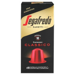 Kávové kapsle "Classico", kompatibilní s Nespresso, 10 ks, SEGAFREDO 2601