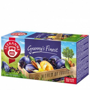 Ovocný čaj "Grannys Finest", švestka-vanilka-skořice, 20x 2,5 g, TEEKANNE