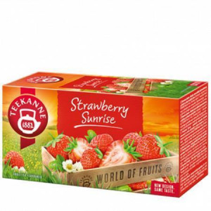 Ovocný čaj "Strawberry Sunrise", jahoda, 20x 2,5 g, TEEKANNE