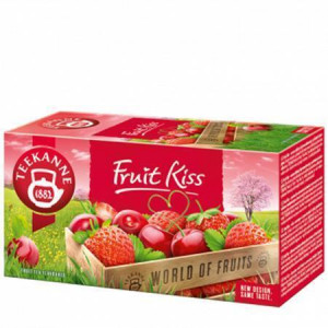 Ovocný čaj "Fruit Kiss", jahoda-třešeň, 20x 2,5 g, TEEKANNE