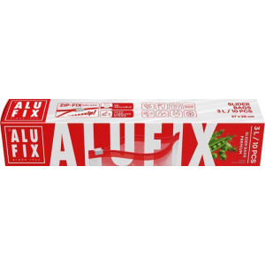 Sáčky "Zip Fix", se zavíráním, 3 l, 10 ks, ALUFIX