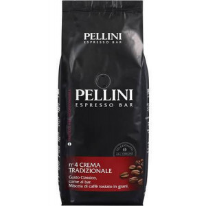Káva "Crema Tradizionale", pražená, zrnková, 1000 g, PELLINI