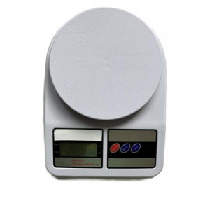 Kuchyňská váha, bílá, digitální, do 7 kg, 1605MER015