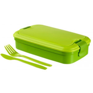 Box na jídlo "Grand Chef", zelená, 1,2 l, s příborem, CURVER 224315