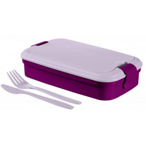 Box na jídlo "Grand Chef", fialová, 1,2 l, s příborem, CURVER  225059