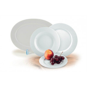 Talířek, porcelánový, 19 cm, ROTBERG "Basic", bílý