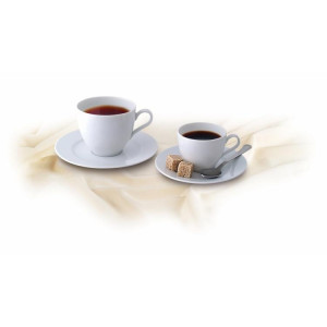 Kávová souprava, porcelánová, 10 cl, ROTBERG "Basic", bílá