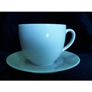 Čajový set, porcelánový, 38 cl, ROTBERG "Basic", bílý