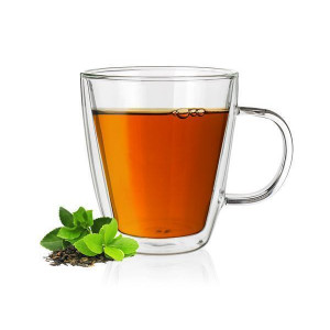 Hrnek na čaj nebo kávu "Thermo", dvoustěnné sklo, 285 ml