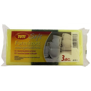 Houba na nádobí  "Soft", tvarovaná, 3 ks, TUTI