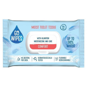 Vlhčený toaletní papír "Comfort", 44 ks, GO WIPES WWTP4420GOWIPESCOMFORT