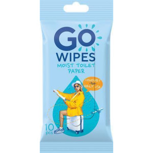 Vlhčený toaletní papír "Comfort", 10 ks, GO WIPES TT1045GOWC