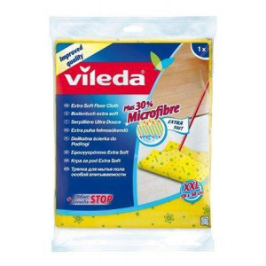 Hadřík na podlahu, 30% mikrovlákna, velikost XXL, VILEDA, žlutý
