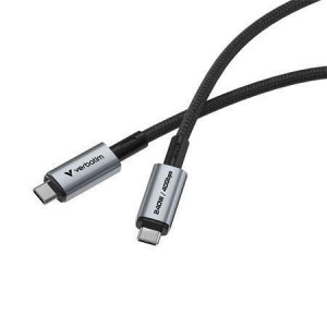 USB kabel, černá, USB-C / USB-C, 1,2 m, 240W, VERBATIM 31847