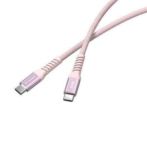 USB kabel, růžová, USB-C / USB-C, 1,2 m, 60W, magnetický, VERBATIM 31853