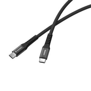 USB kabel, černá, USB-C / USB-C, 1,2 m, 100W, magnetický, VERBATIM 31863