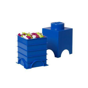 Úložný box ve tvaru kostky, modrá, LEGO 40011731