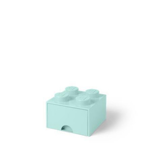 Úložný box se zásuvkou "Brick", tyrkysová, LEGO 40051742